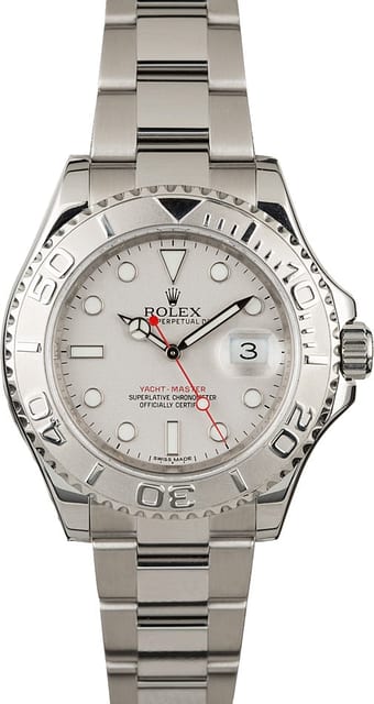 PreOwned Rolex Yacht-Master 116622 Platinum Bezel