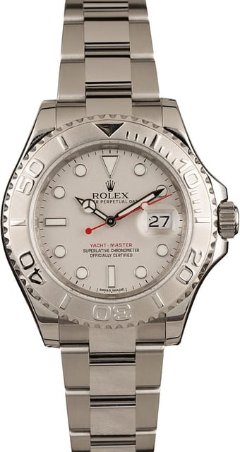 Used Rolex Yacht-Master 116622 Platinum Luminous Dial