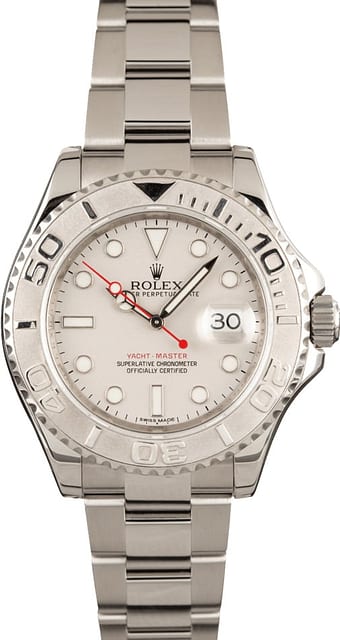 Used Rolex Yacht-Master 116622 Silver Dial