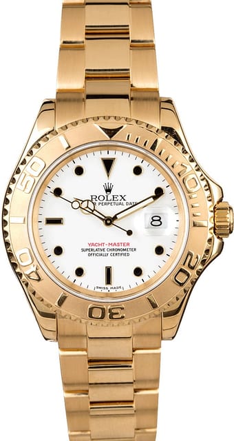 Rolex Yacht-Master 16628 Yellow Gold Oyster Band