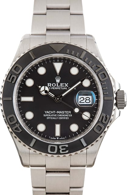 Pre-owned Rolex Yacht-Master 226627 RLX Titanium Black Dial