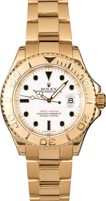 Rolex Yacht-Master 16628 18k Yellow Gold Oyster Band