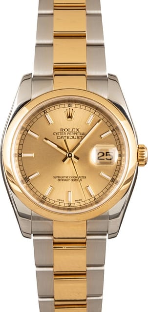 Rolex Datejust 116203 Champagne Dial