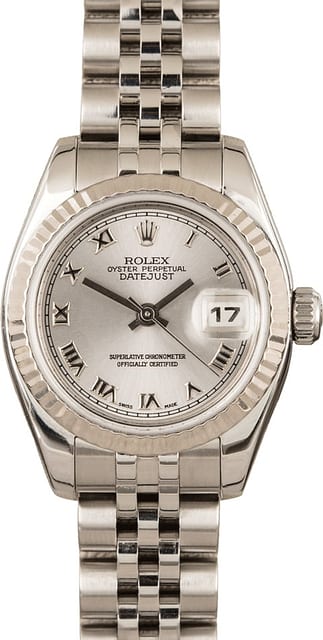 Rolex Lady-Datejust 179174 Rhodium Roman