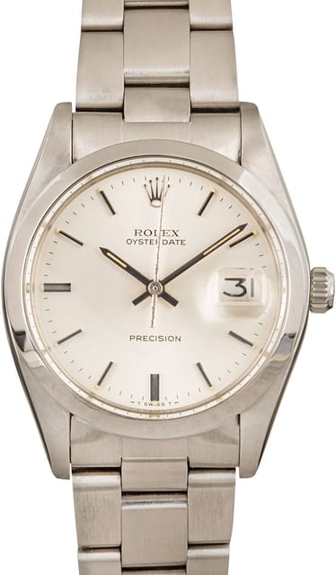 Rolex OysterDate 6694 Silver Index Dial