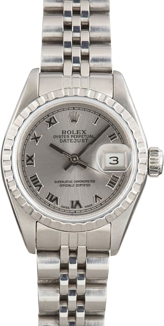 Pre-Owned Ladies Rolex Datejust 69190 Slate Index Dial