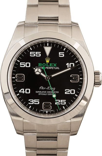 Men's Rolex Air-King 116900BKAO Black Dial