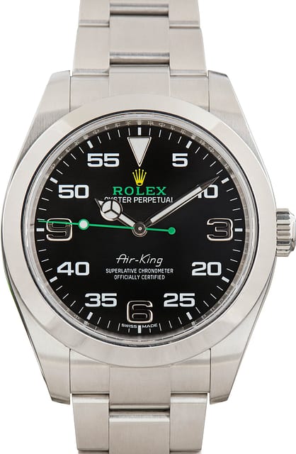Used Rolex Air-King Ref 116900 Black Arabic Dial
