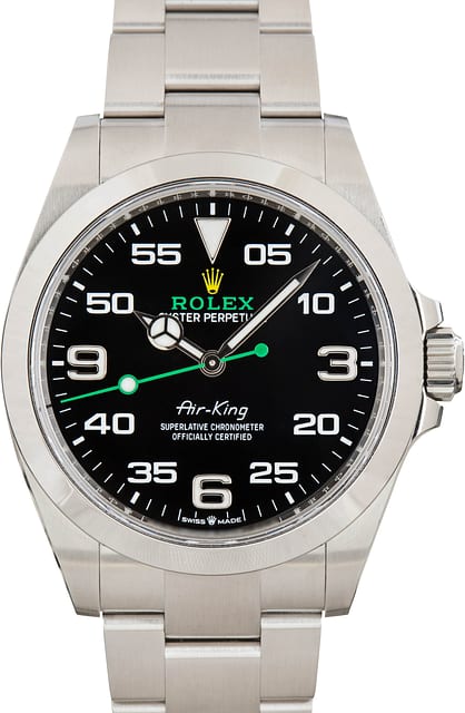 Used Rolex Air-King Black Dial 126900 Stainless Steel Oyster