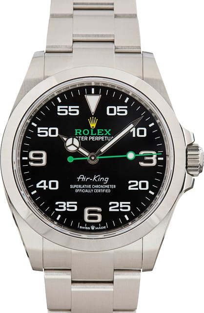 Used Rolex Air-King Black Dial 126900 Stainless Steel