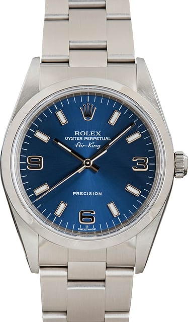 Rolex Air-King Ref 14000 Blue Dial