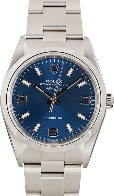 Rolex Air-King Ref 14000M Blue Dial