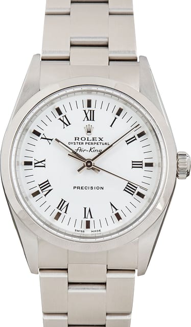Air-King Rolex 14000M White Dial