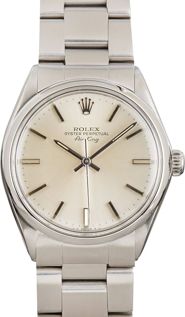 Rolex Air King 5500 Silver Dial Oyster