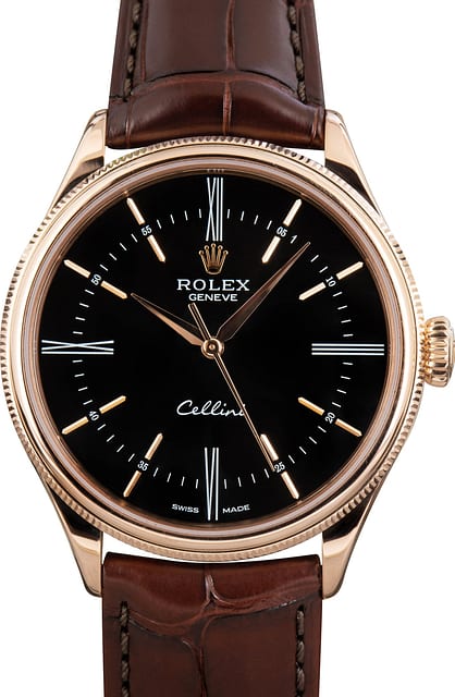 Rolex Cellini 50505 Black Dial