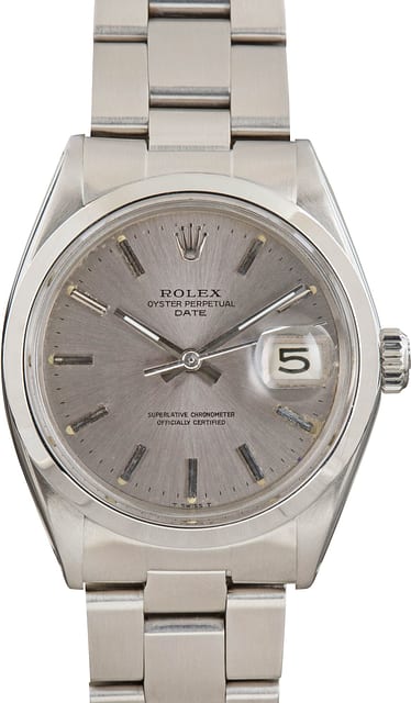 Rolex Oyster Perpetual Date Ref 1500 Slate Dial