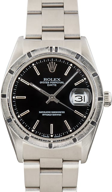 Used Rolex Date 15010 Black Dial