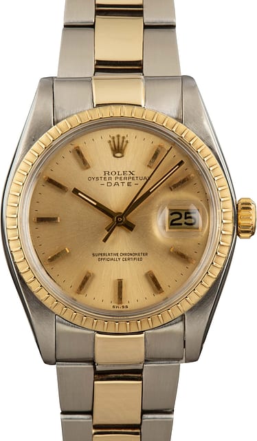 Vintage Rolex Date 1505 Champagne Dial