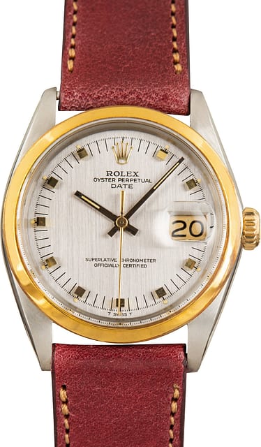 Pre-Owned Rolex Date ref 1505 Two Tone