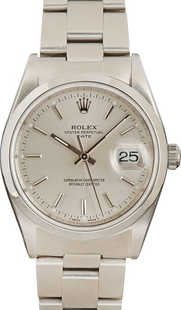 Pre-Owned Rolex Date 15200 Silver Dial