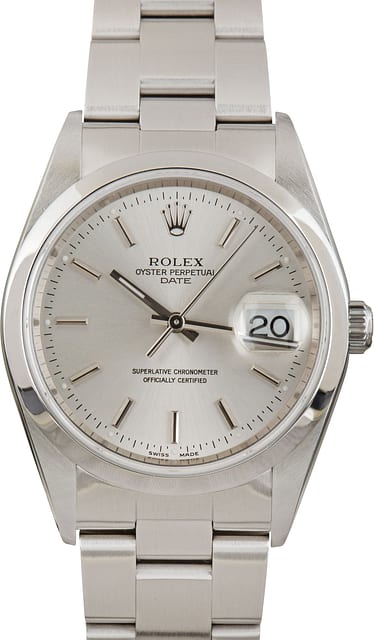Used Rolex Date 15200 Silver Dial
