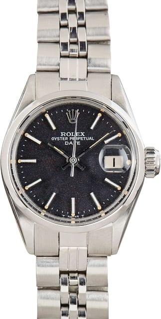 Ladies Rolex Date 6516 Black Dial
