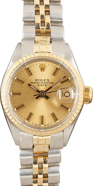 170765 Ladies Rolex Date 6517 Two Tone