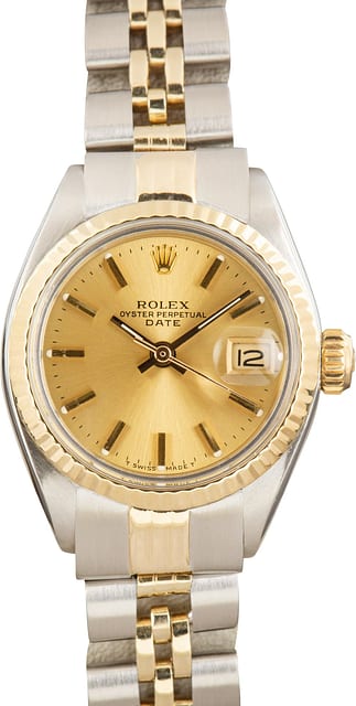 Used Lady Rolex Datejust 6917 Champagne Dial