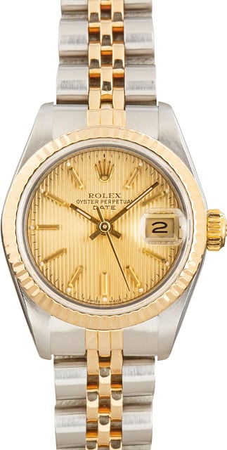 Lady Rolex Date Ref 69173 Tapestry Dial