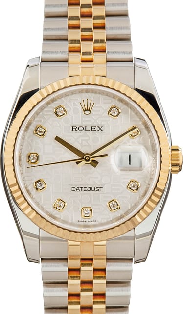 Rolex Datejust Ref 116233 Jubilee Diamond Dial