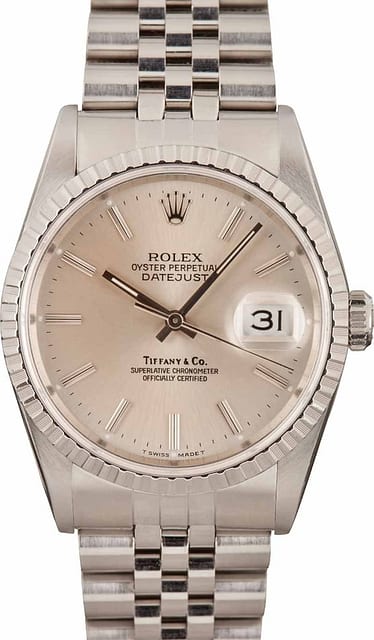 Rolex Datejust 16220 Tiffany & Co. Dial