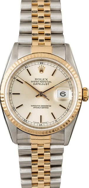 Used Rolex Datejust 16233 Two Tone Jubilee Band