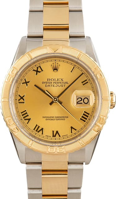 Rolex Two-Tone Datejust Thunderbird 16263 Oyster