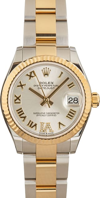 Ladies Rolex Datejust 31 Two Tone 278273 Silver Dial