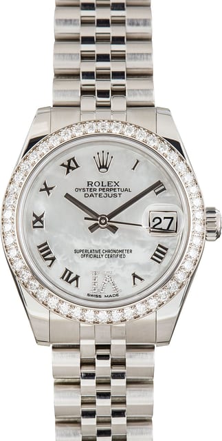 Used Rolex Datejust 31 ref 178384 Mother of Pearl Dial