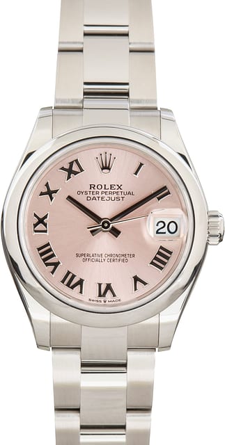 Pre-Owned Rolex Datejust 31 Ref 278240 Pink Dial