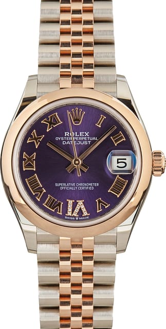 Womens Rolex Datejust 278241 Aubergine Dial