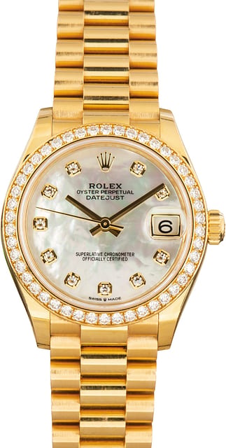 Pre-Owned Ladies Rolex Datejust 31 Mother of Pearl Dial Ref 278288