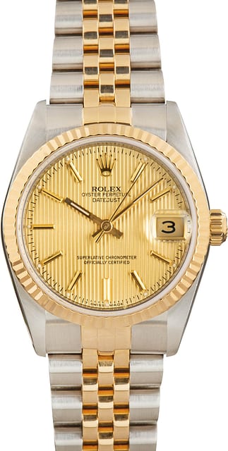 Rolex Datejust 31 68273 Champagne Tapestry Dial