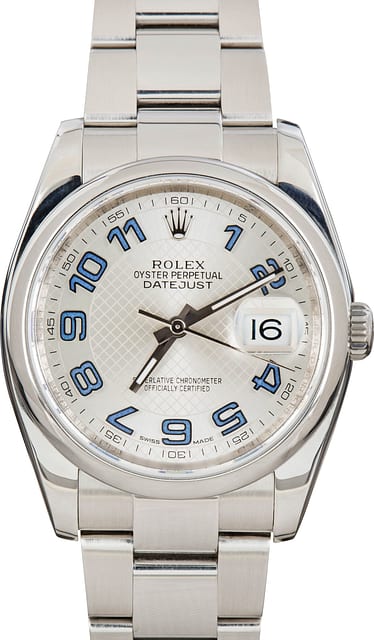 Rolex Datejust 116200 Decorated Motif Dial