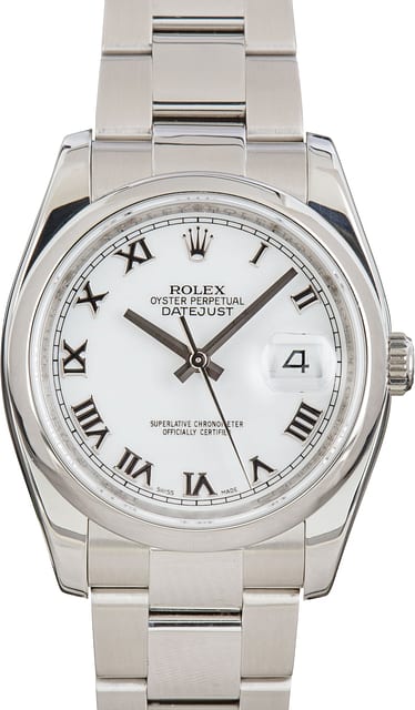 Rolex Datejust 116200 White Dial