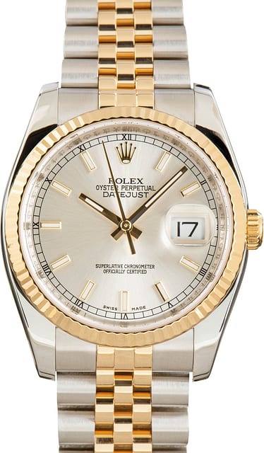 Used Rolex Datejust 36 Ref 116233 Silver Dial