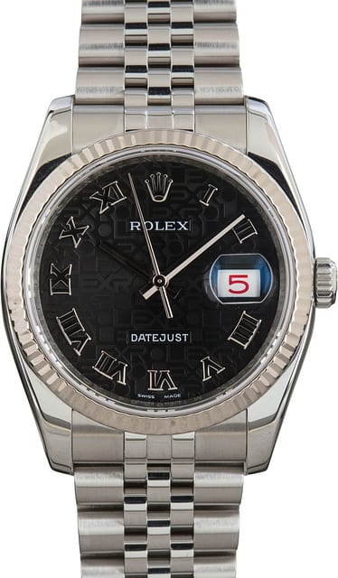 Rolex Datejust 36 Ref 116234 Black Jubilee Dial