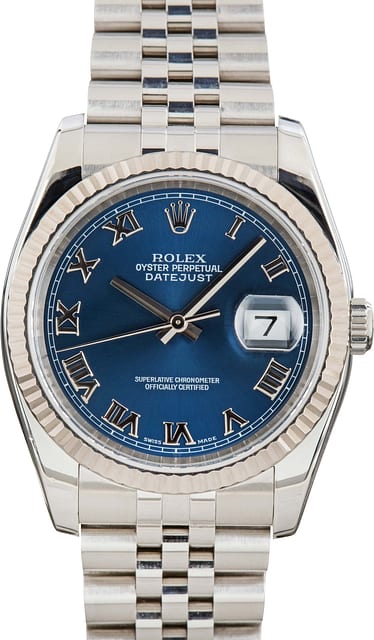 Rolex Datejust 36 116234 Blue Roman Dial
