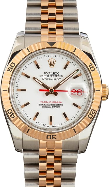 Rolex Datejust 36 Ref 116261 Steel & Everose Gold Thunderbird