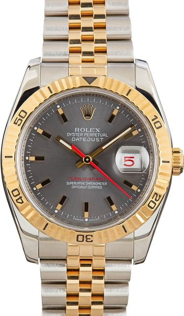 Rolex Datejust 116263 Slate Dial Thunderbird
