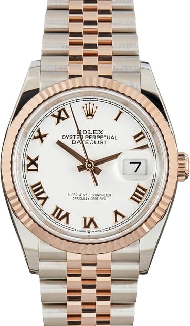 Rolex Datejust 126231 White Roman Dial