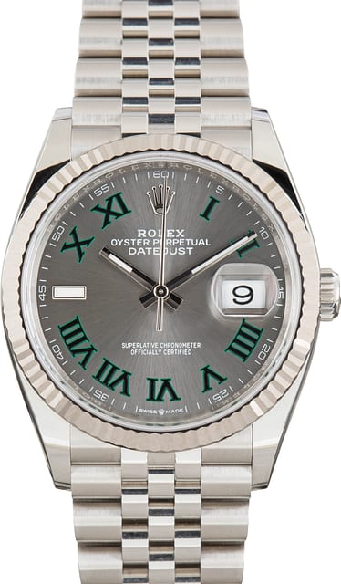 Used Rolex Datejust 36 Ref 126234 Wimbledon Dial