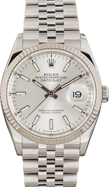 Used Rolex Datejust 36 Silver Dial 126234 Jubilee Bracelet