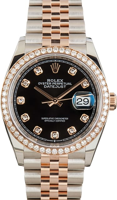 Rolex Datejust 36 Ref 126281 Black Diamond Dial